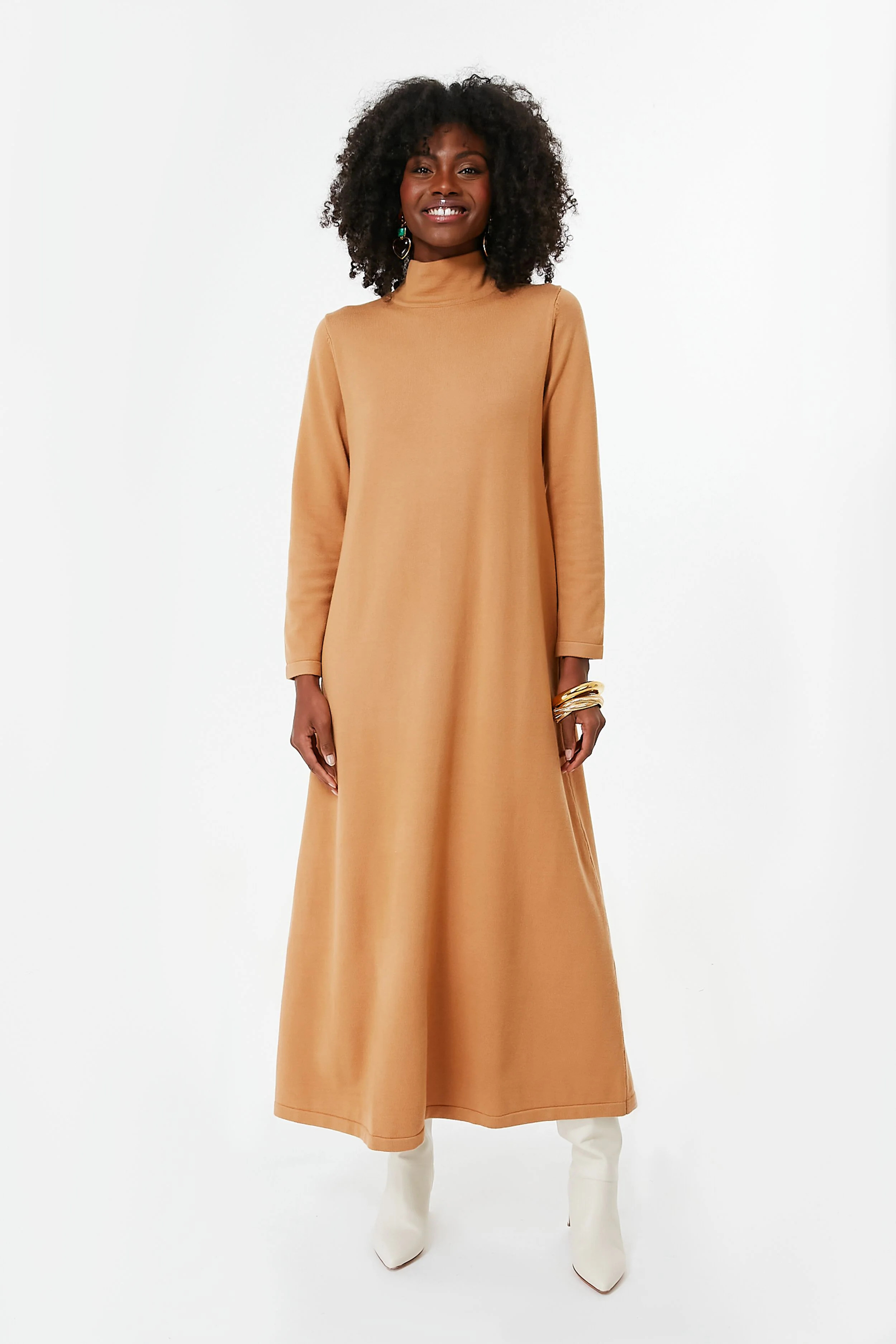Camel Ellery Dress | Tuckernuck (US)
