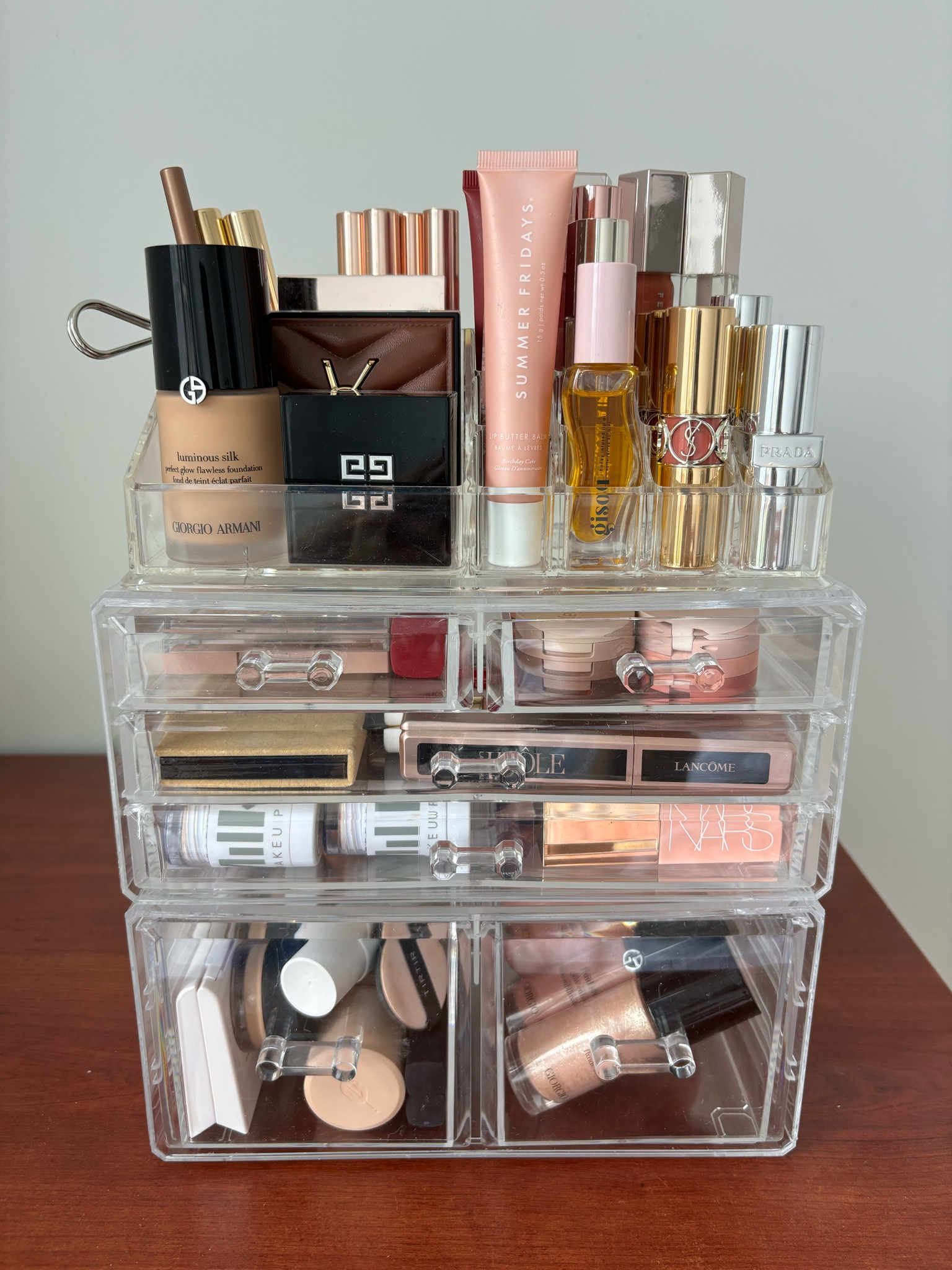 acrylic makeup organizer 
• perfect for college dorm life
• perfect for a small vanity
• perfect for holding makeup
• perfect for holding beauty items

makeup organizer . clear makeup organizer . acrylic organizer . beauty organizer 

#LTKBeauty #LTKHome #LTKBacktoSchool