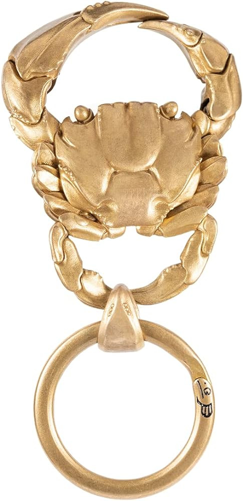 COPPERTIST.WU Crab Snap Keychain Brass Key Chain Quick Release Clip w Keyring Novelty Gifts for M... | Amazon (US)