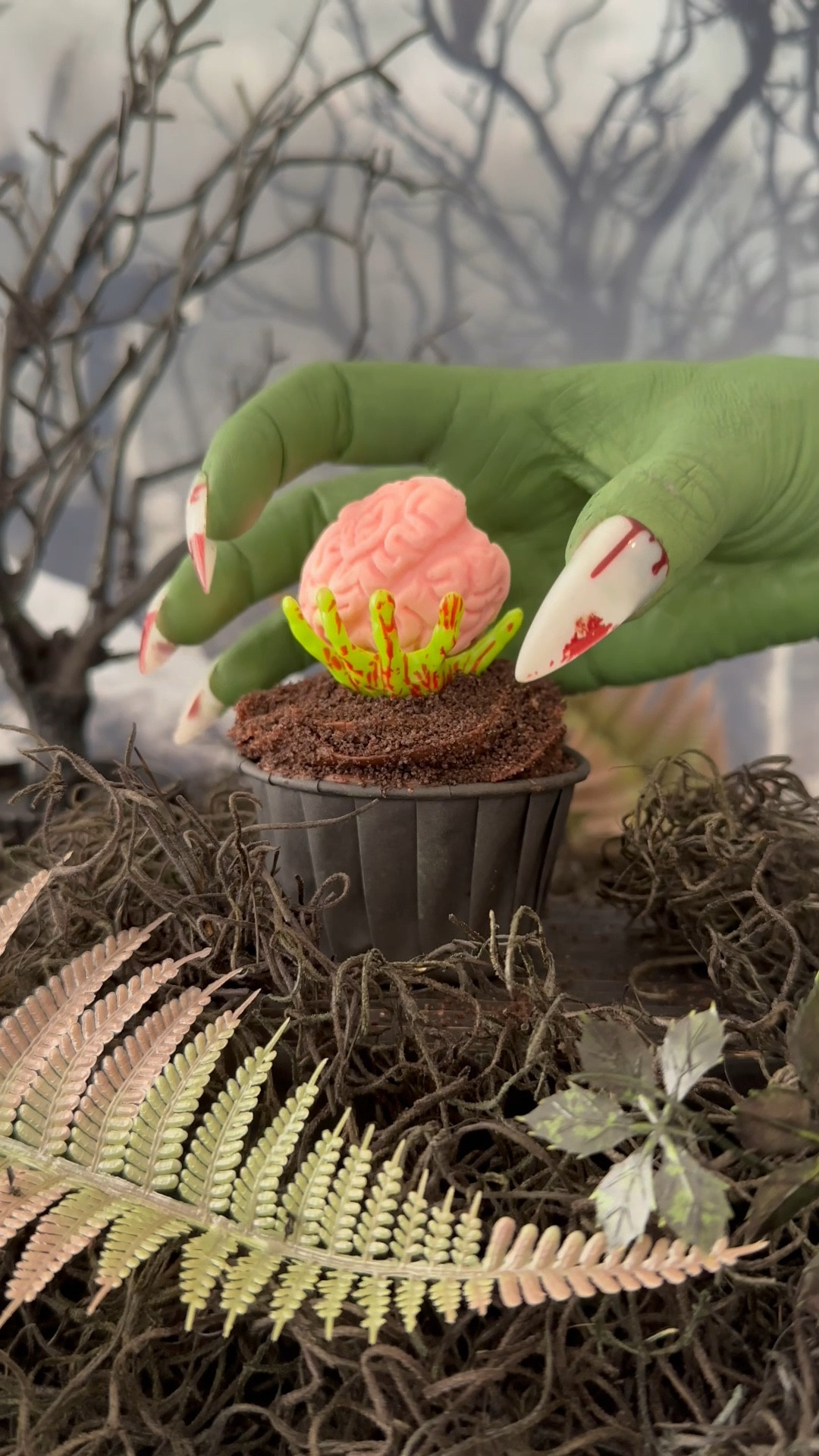 These spooky cupcakes are so easy to make using these zombie picks paired with a chocolate brain mold! 

#LTKSeasonal #LTKParties