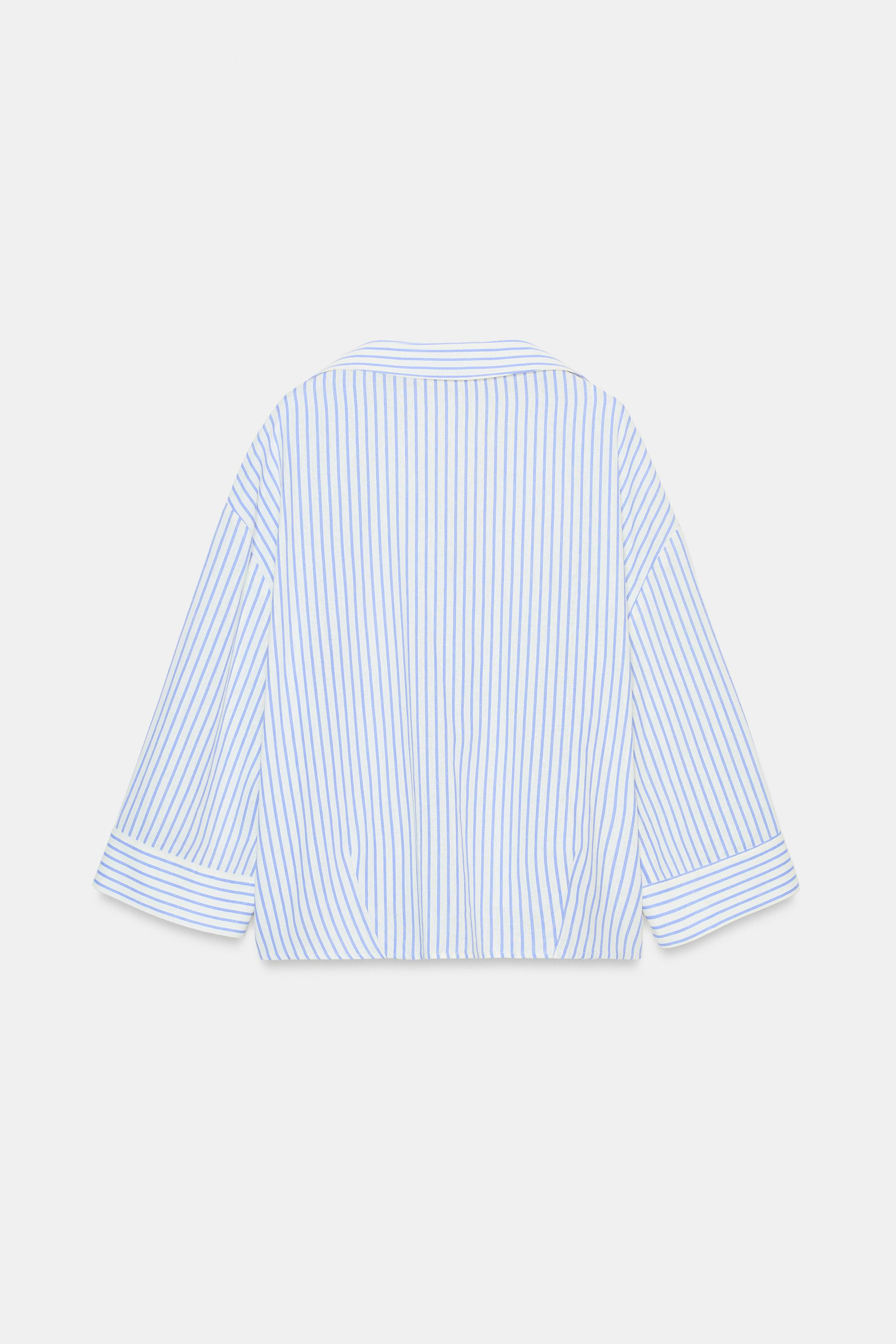 FLOWING LINEN BLEND SHIRT | Zara UK