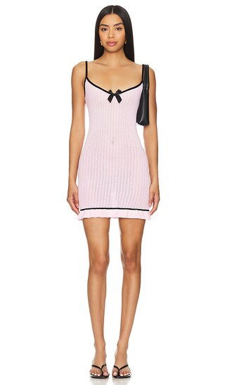 Alessie Mini Dress in Light Baby Pink | Revolve Clothing (Global)