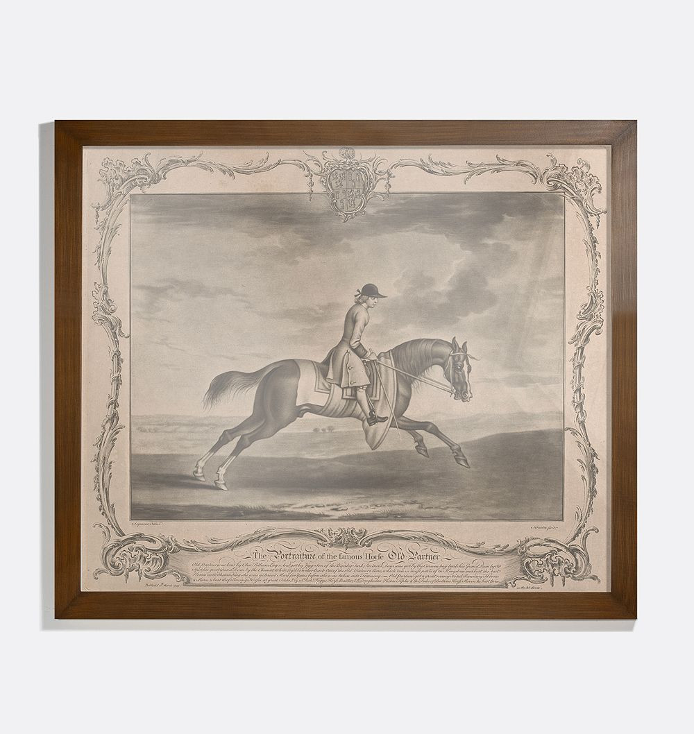 Race Horse With Jockey II Framed Reproduction Wall Art Print 16""x14"" by Richard Houston | Rejuvenation