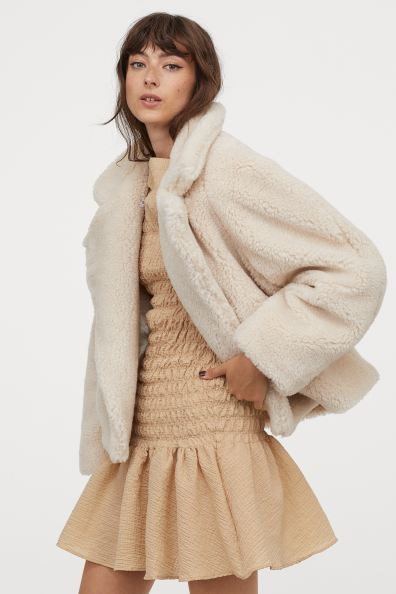 Boxy Faux Fur Jacket | H&M (US + CA)