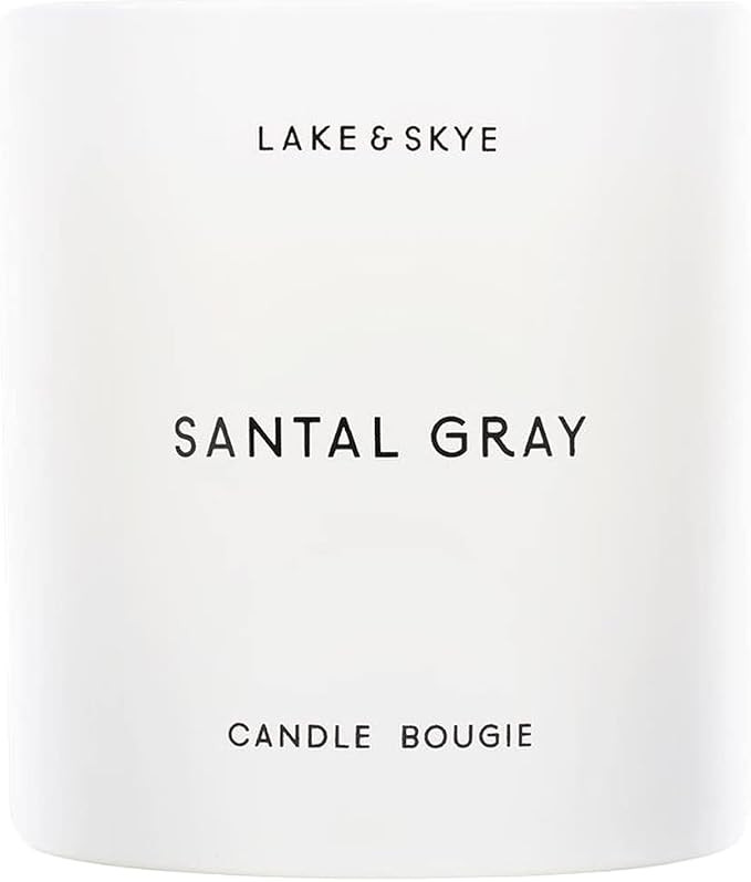 Lake and Skye Santal Gray Candle - 8 oz. | Amazon (US)