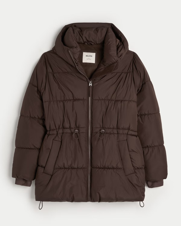 Fleece-Lined Puffer Jacket | Hollister (UK)