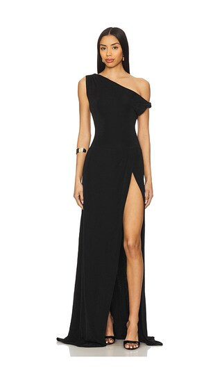 Khanums One Shoulder Dress in Black. - size S | Revolve Clothing (Global)