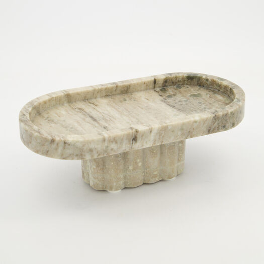 Beige Marble Raised Tray 10x30cm | TK Maxx