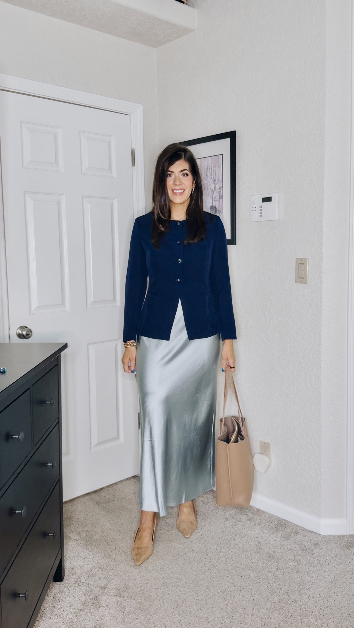 Recent work outfits
In a medium collarless blazer
Medium satin skirt


#LTKMidsize #LTKWorkwear #LTKOver40