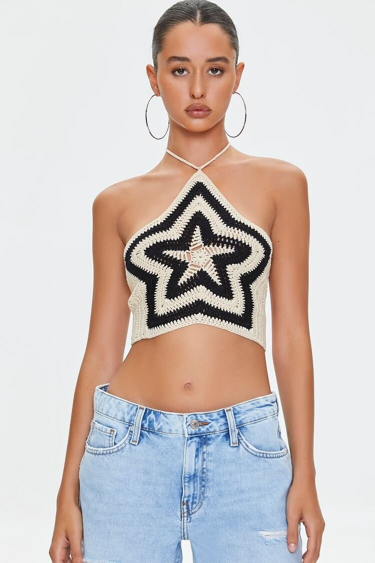 Crochet Halter Crop Top | Forever 21 (US)