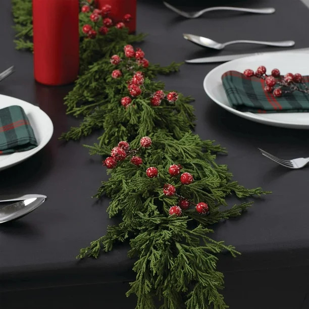 My Texas House Red Berry Garland, 6 Foot - Walmart.com | Walmart (US)