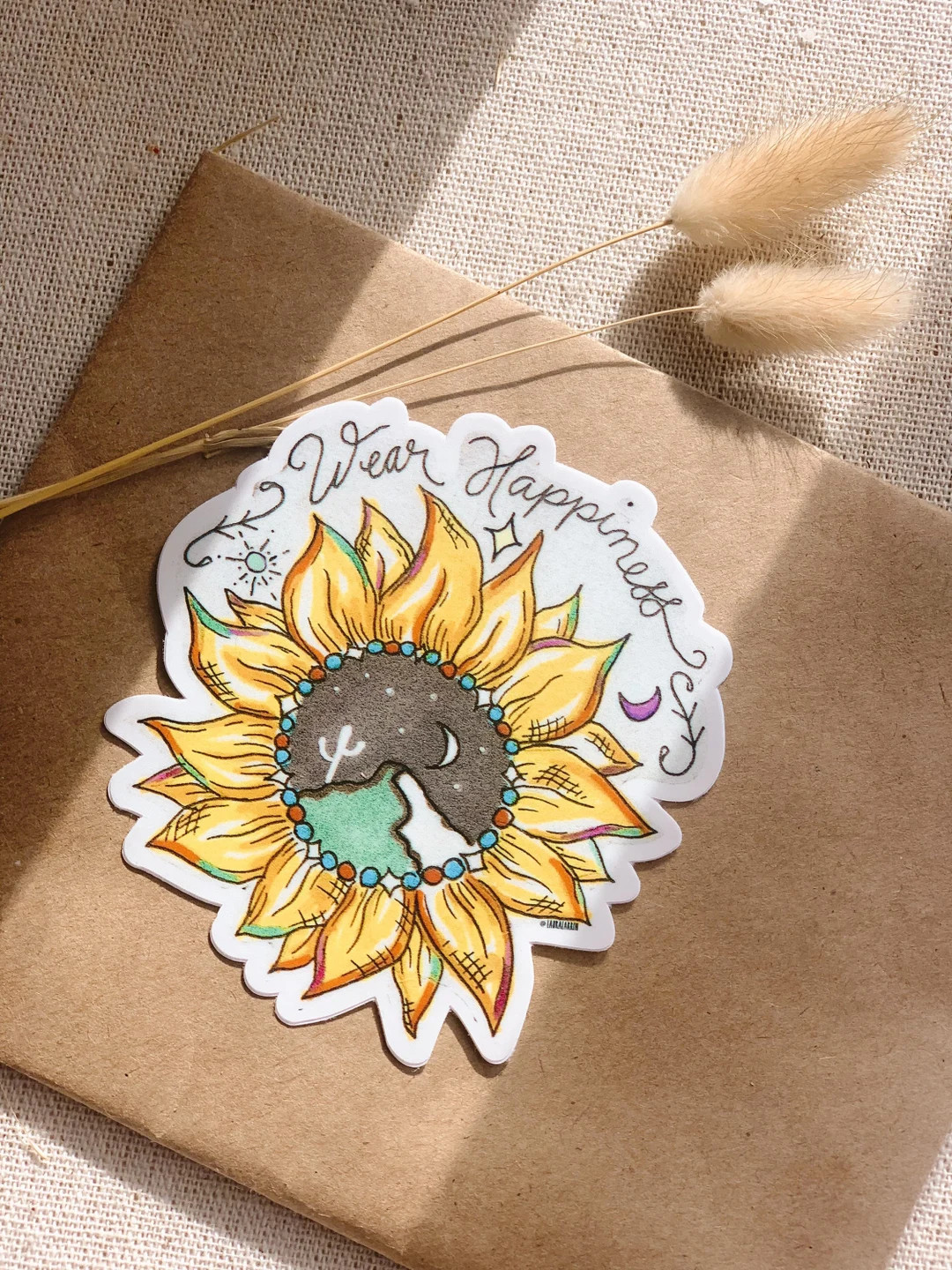 Sunflower sticker | Etsy (US)