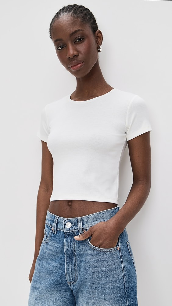 Eloise Solid Crop Tee | Shopbop