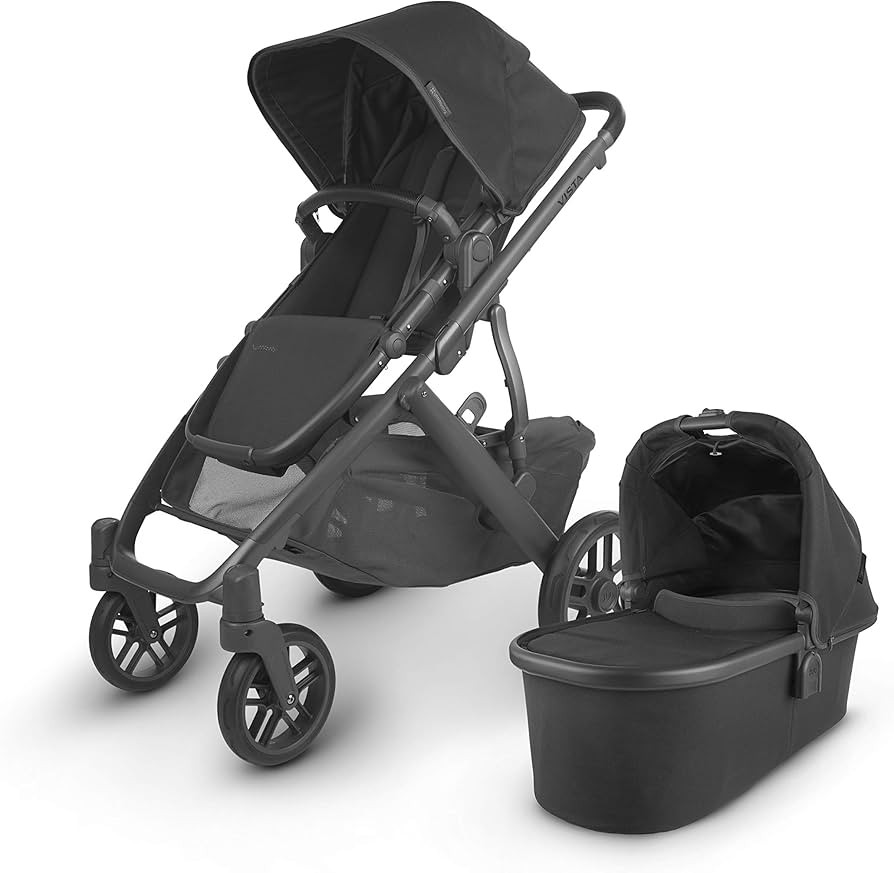 UPPAbaby VISTA V2 Stroller - JAKE (charcoal/carbon/black leather) | Amazon (US)