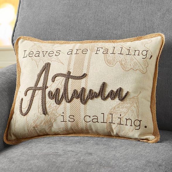 Lakeside Leaves Are Falling Autumn Is Calling Decorative Accent Throw Pillow | Target