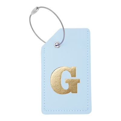 Unique Bargains Luggage Tag Light Blue 1 Pc Letter G | Target