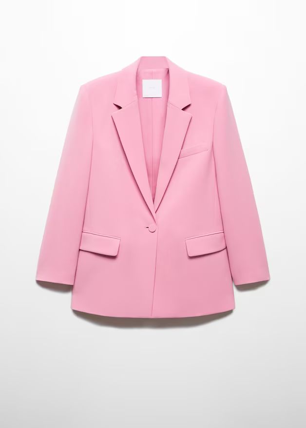 Flap pockets blazer -  Women | Mango USA | MANGO (US)