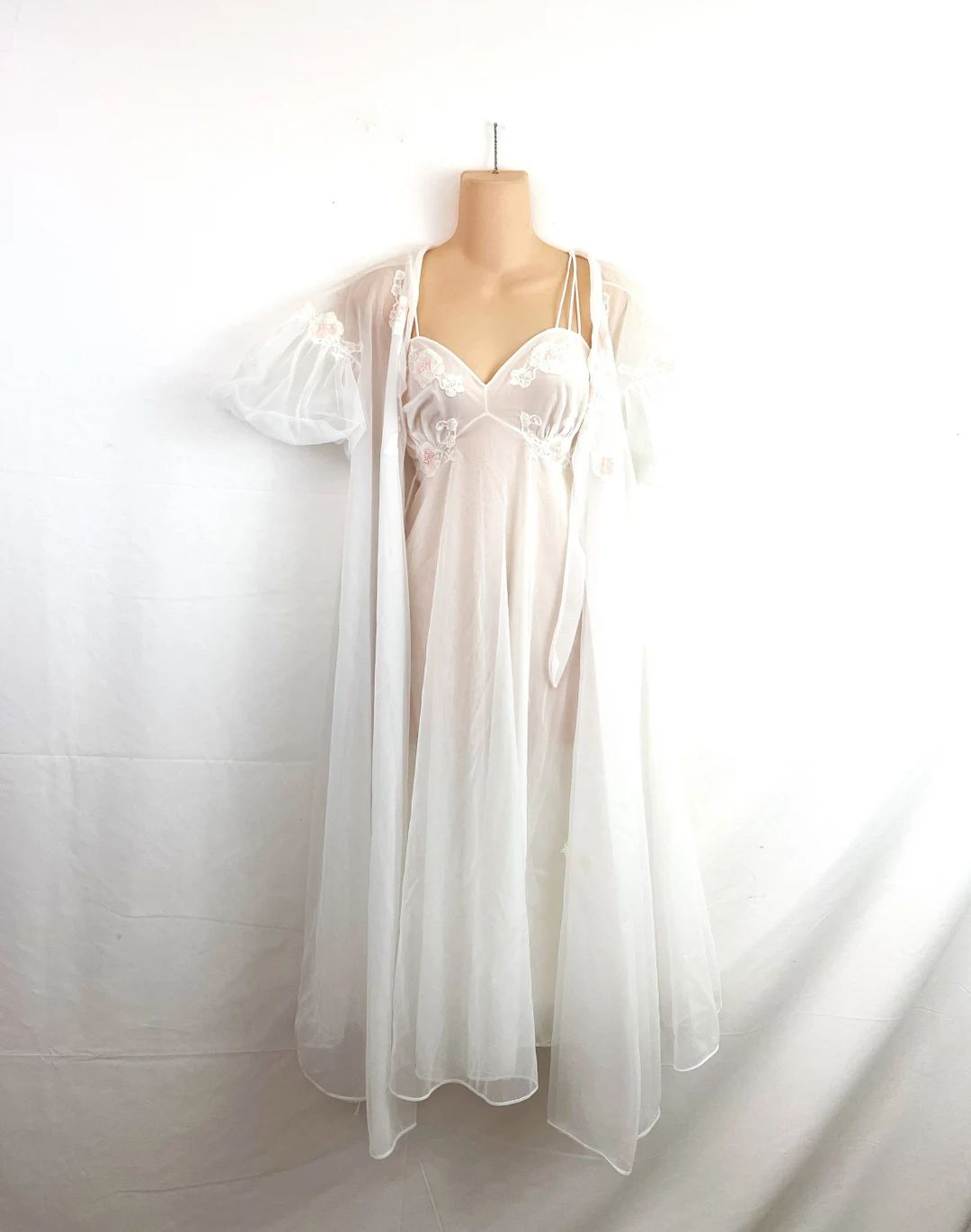 Vintage Vanity Fair Nightie Slip Lingerie Dress Peignoir Set - Etsy | Etsy (US)