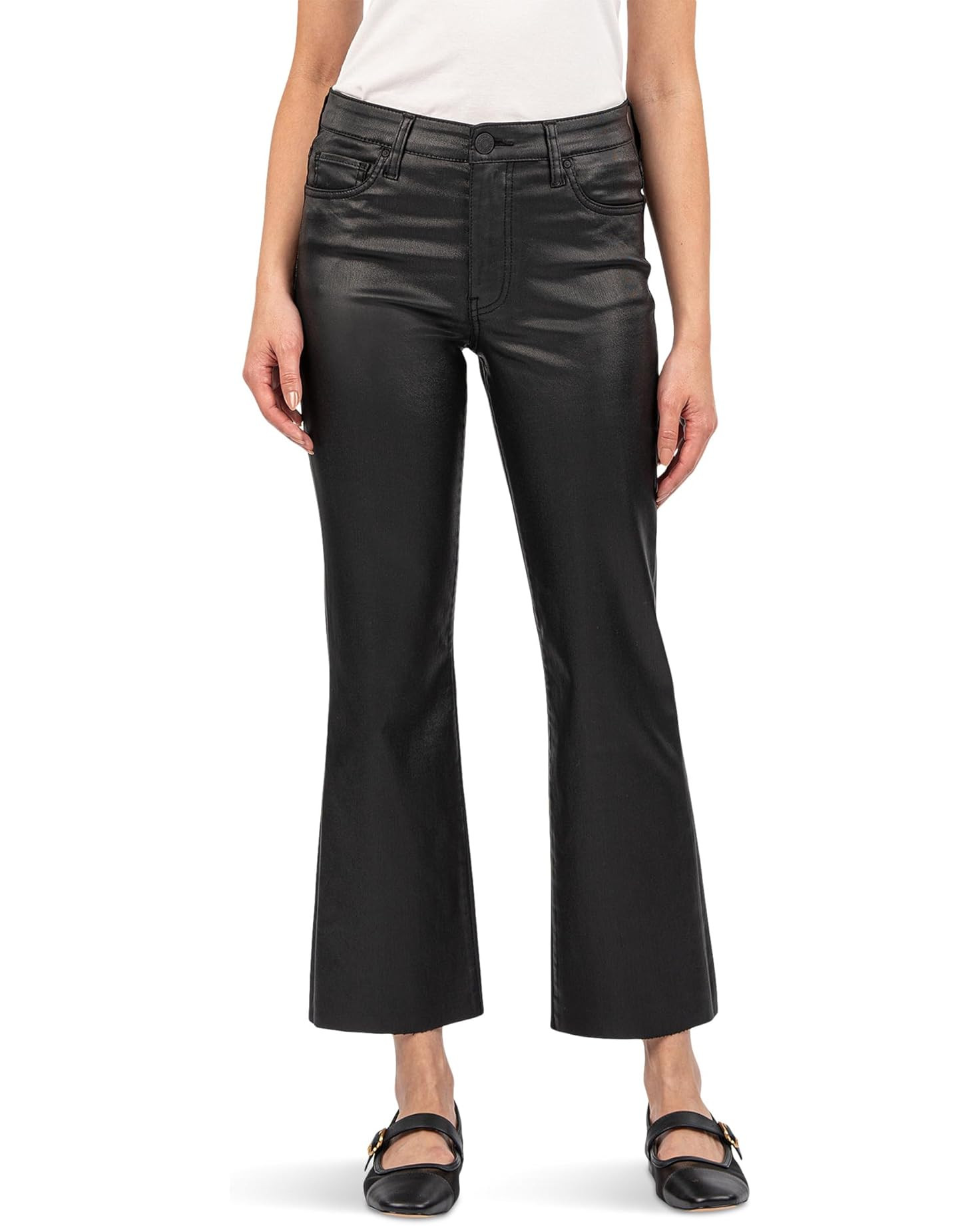 Kelsey High Rise Ankle Flare With Raw Hem | Zappos