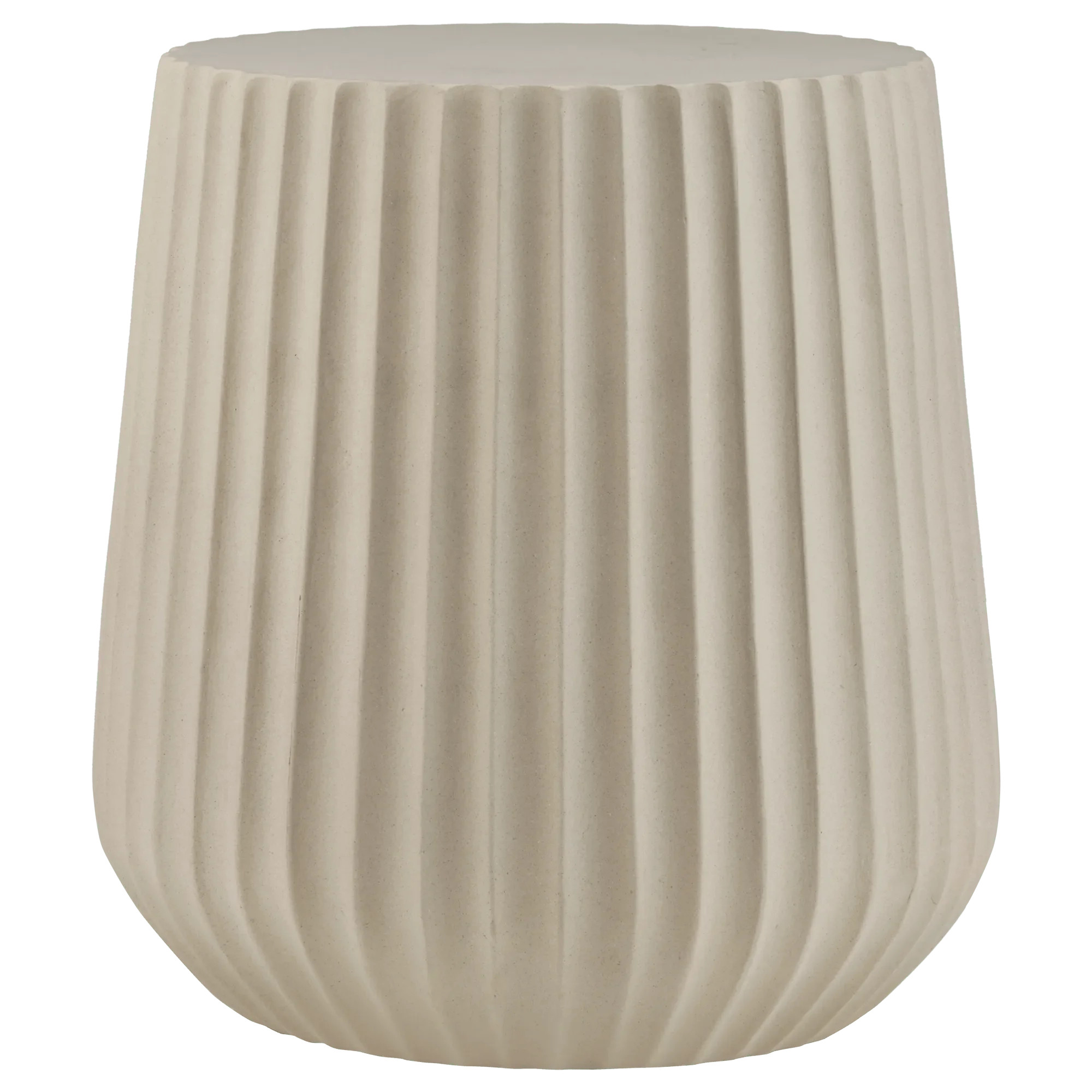 Bouclair Outdoor Ribbed Side Table Beige | Walmart (CA)
