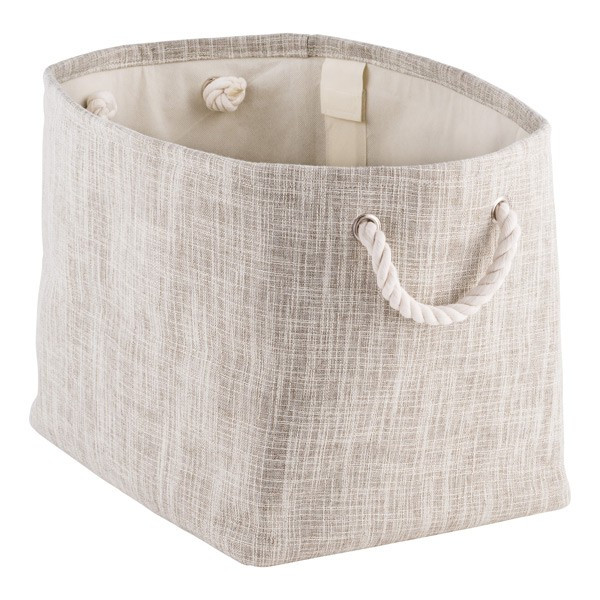 Flax Storage Bin with Rope Handles | The Container Store