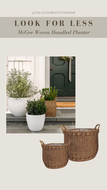 BOGO 50% off 🥳 Woven handled planter. Two sizes are available!

Very similar to the handled planters from McGee & Co! Walmart came out with another version a few years ago but this is the first time I ever seen another like it!

#LTKsalealert #LTKhome