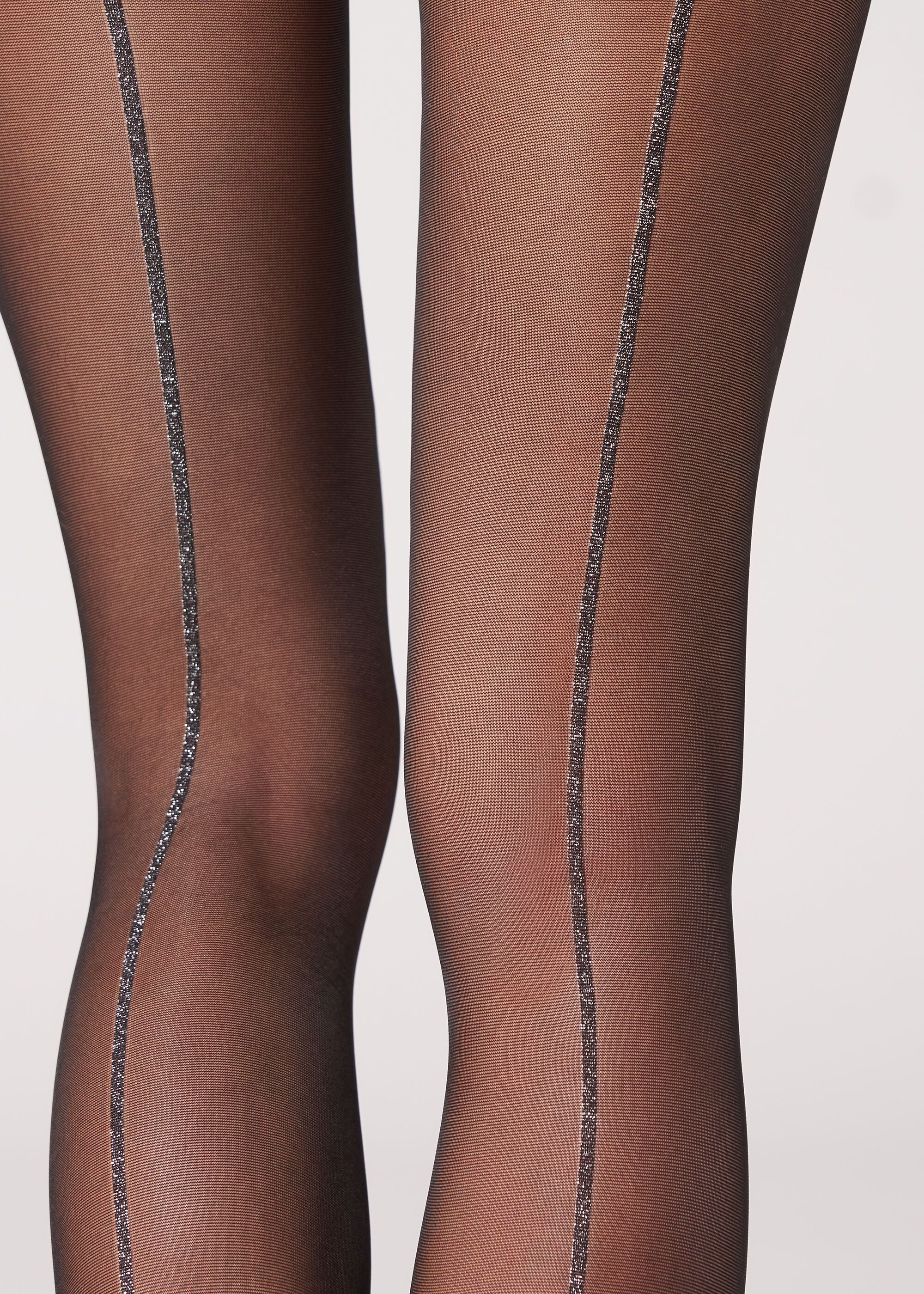 Sheer 30 Denier Tights with Back Glitter Line | Calzedonia US