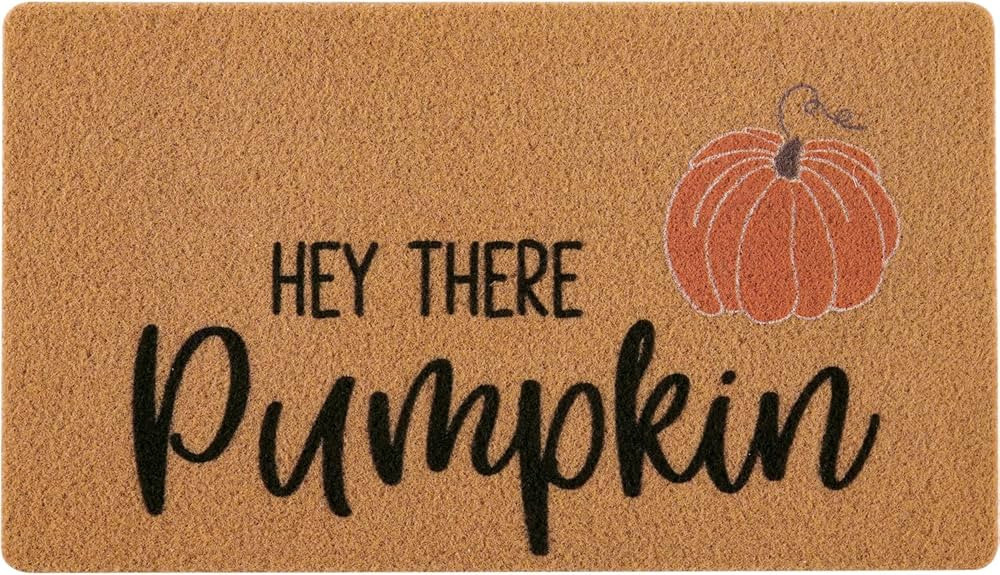 UINI Fall Door Mat, Hey There Pumpkin Welcome Door Mats Outdoor Indoor, Autumn Pumpkin Doormat fo... | Amazon (US)