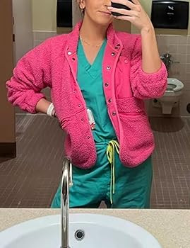 AMEBELLE Women's Cropped Fuzzy Fleece Jacket Lightweight Lined Winter Casual Warm Sherpa Jacket C... | Amazon (US)