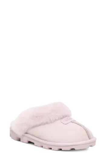 UGG® Coquette Genuine Shearling Lined Slipper in Bay Fog at Nordstrom Rack, Size 10 | Nordstrom Rack