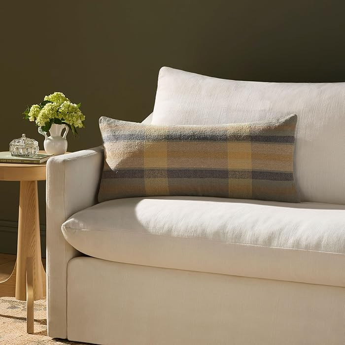 Loloi Chris Loves Julia Andi Collection PCJ0034 Yellow/Blue 12'' x 27'' Cover w/Down Pillow | Amazon (US)