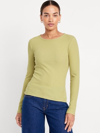Plush-Knit Long-Sleeve T-Shirt | Old Navy (US)