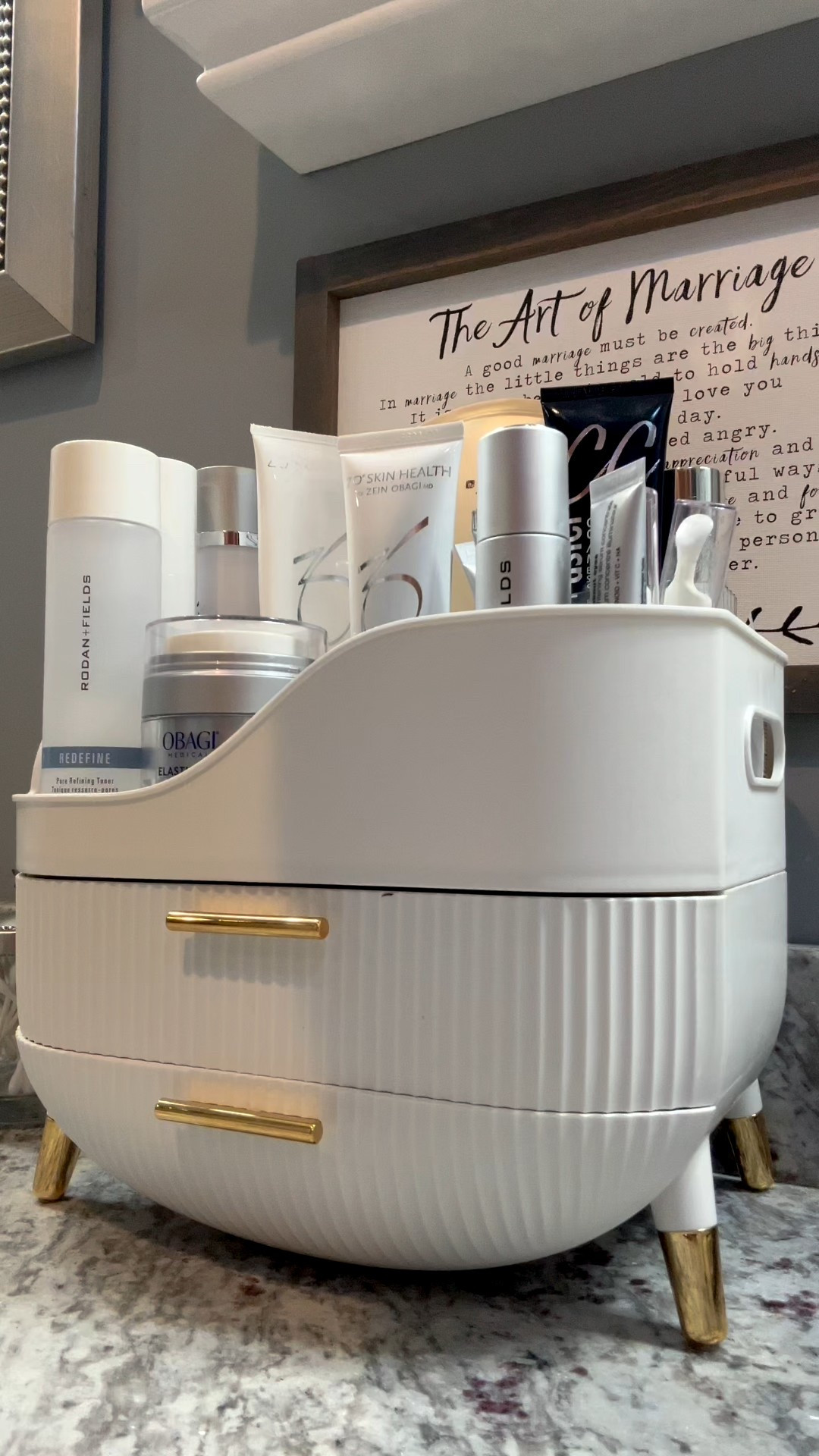 Countertop skincare / makeup organizer. #amazonfinds #skincare #organize #bathroomorganize 

#LTKmomlife #LTKmorningroutine #LTKGiftGuide