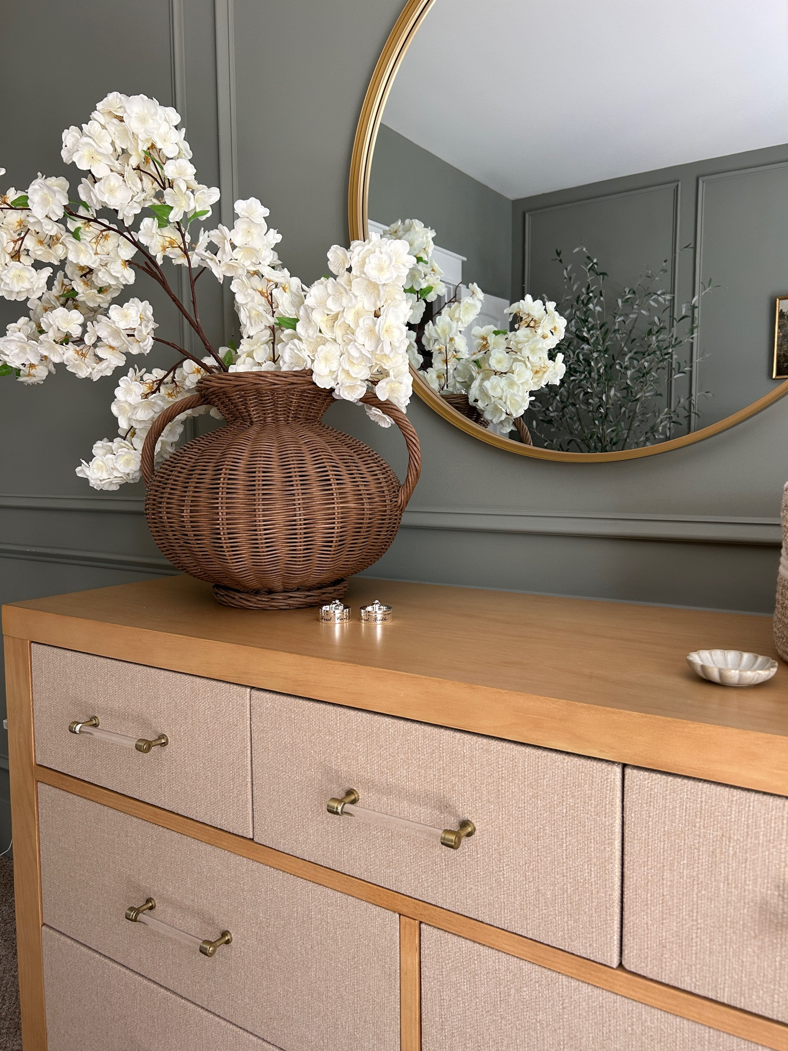 Our simple but oh so sweet nursery 💕 I knew I wanted something that felt elevated and safe green just felt right this time around. 🤍🤍 I am still not over our furniture set from Namesake

#Homedecorinspo #modernorganic #homeinspo #neutralhome #homedecor #studiomcgee #targetfinds #amazonfinds #homeswithpurpose #atlanta #atlantadesigner #georgia #us 

#LTKHome #LTKBump #LTKBaby

#LTKHome #LTKBump #LTKBaby