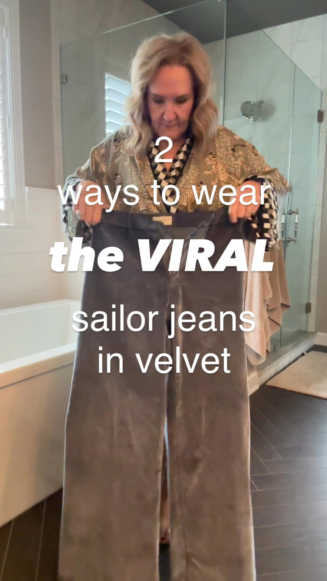 Oh no. A big account just shared this faux fur jacket. That means it’s going to sell fast! Had to get this posted! 

It’s roomy. Wearing a medium 
Crushed velvet pants  size 10 you need your larger size 
Sweater is mostly sold out sadly l, will link a few options 
Boots size up a full size! 
I’ll link some silver slingbacks as well 

My robe is a splurge. Makes a great gift for mom or gifts for daughter wearing a S/M discount code SWEETFRINGEBENEFITS 

Target dolce vita sailor jeans faux fur holiday outfit Christmas party outfit 

#LTKOver40 #LTKHoliday #LTKFindsUnder50