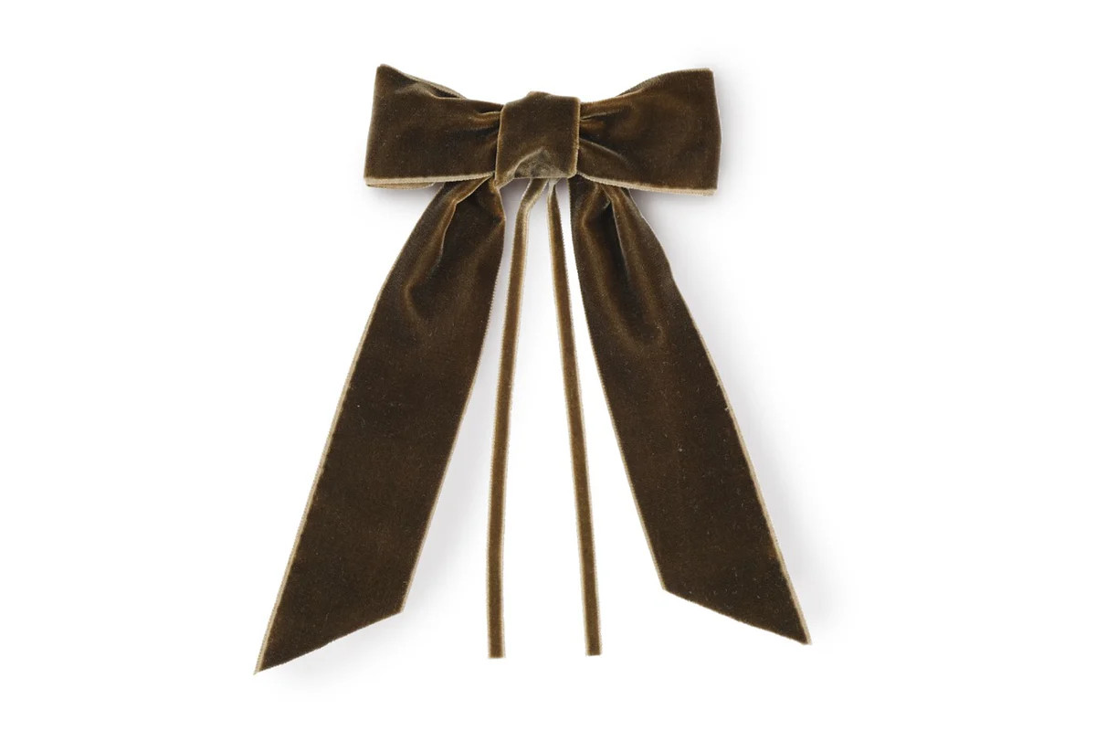 Brown Velvet Napkin Bows, Set of 4 | Over The Moon