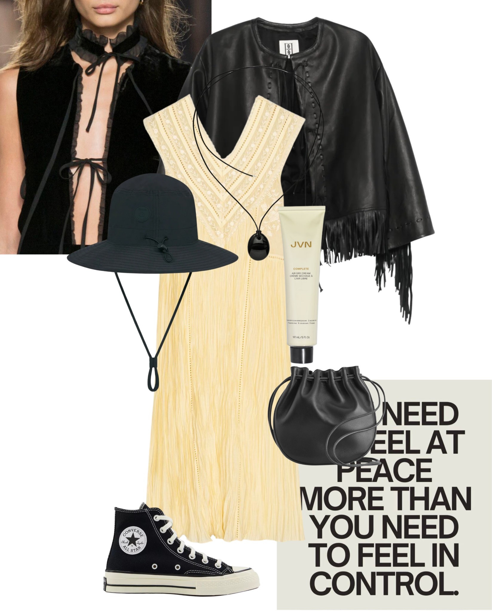 What to wear to a festival 💛 Zara dress | Fringed leather jacket | cos bag 

#LTKsummer #LTKuk #LTKfestival