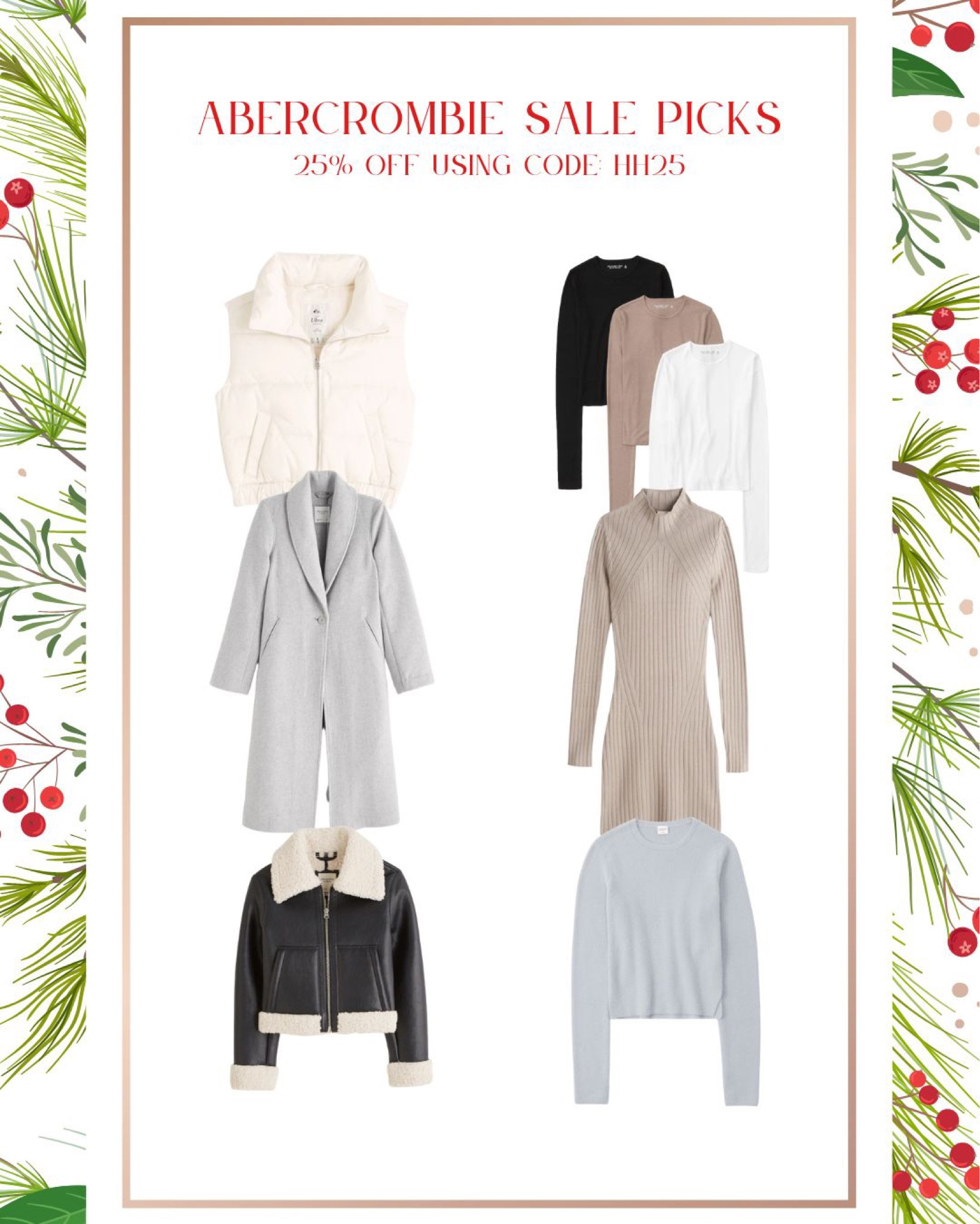 Another great Abercrombie sale! 25% off using code HH25 

#LTKHoliday #LTKunder100 #LTKsalealert