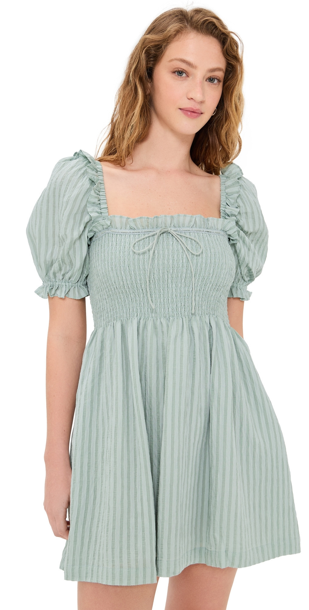 Hill House Home The Scarlett Mini Nap Dress Soft Green XL | Shopbop