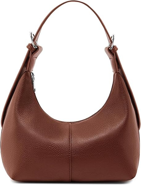 Hobo Bags for Women Soft Vegan Leather Crescent Shoulder Handbag Slouchy Tote Crossbody Purses | Amazon (US)