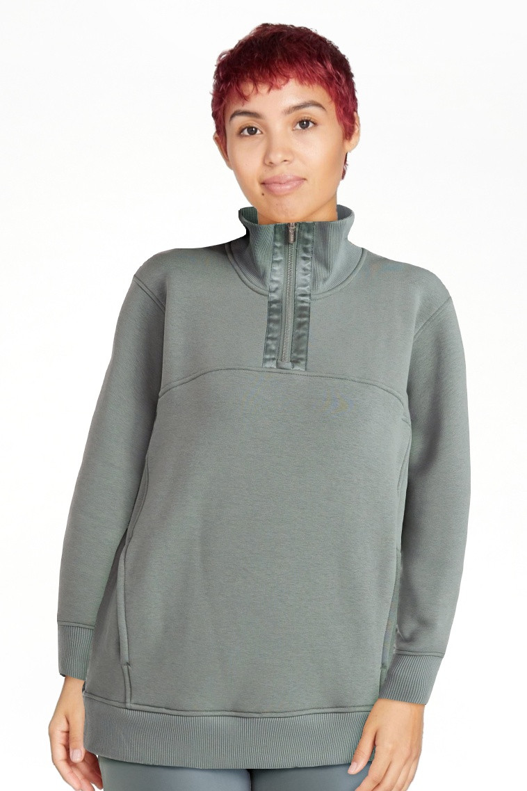 Avia Women's and Women's Plus Fleece Quarter Zip Pullover, Sizes XS-4X - Walmart.com | Walmart (US)