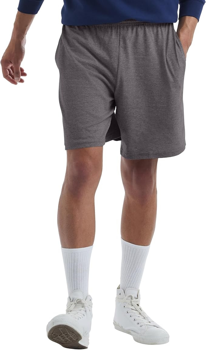 Hanes Men's Jersey Pocket Short | Amazon (US)