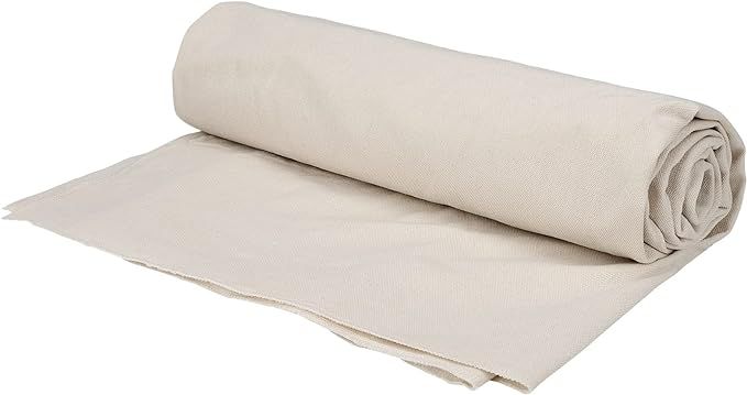PINGEUI 60 Inch x 4 Yard Nature Linen Needlework Fabric, Plain Linen Fabric Cloth, Large Size Lin... | Amazon (US)