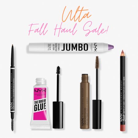 Ulta Beauty Fall Haul Sale is here! These are some of my favorite brow, lip, and eye products from NYX! I love their clear brow glue and use it everytime I do my makeup! Their jumbo eye sticks are great for easy, quick eyeshadow looks! 

#LTKunder50 #LTKbeauty #LTKsalealert