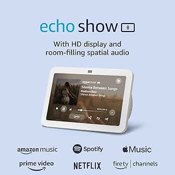 Amazon Echo Show 8 (3rd Gen, 2023 release) | With Spatial Audio, Smart Home Hub, and Alexa | Glac... | Amazon (US)