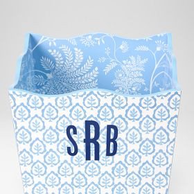 Sanderson Lacquer Waste Bin | Mark and Graham