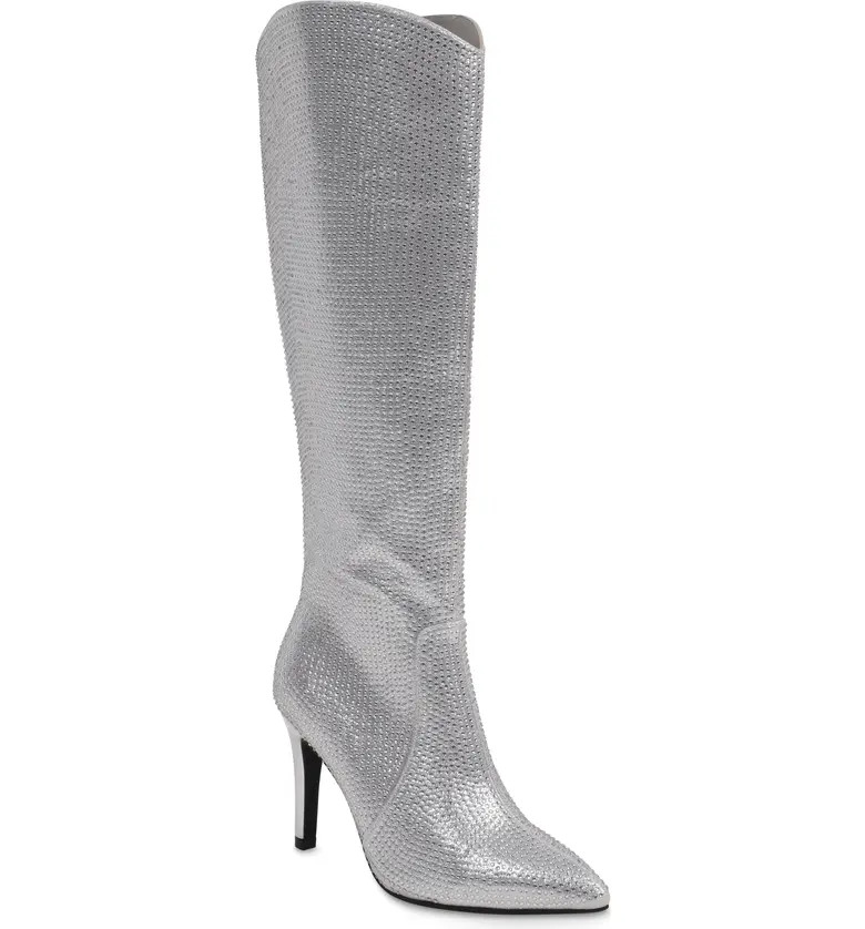 Mackynzie Rhinestone Stiletto Boot (Women) | Nordstrom Rack