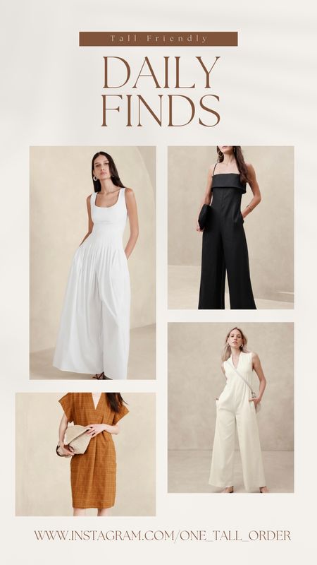 New linen blend jumpsuits and dresses at Banana Republic, all available in tall sizes 



#LTKmidsize #LTKstyletip #LTKwedding