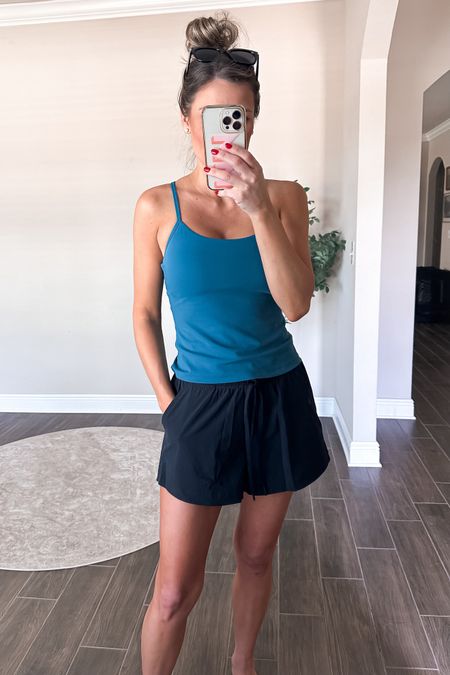 Love this Amazon sports bra crop top because it has removable pads and it was so great for Saturday sports in the hot sun! I’m wearing a small! 
These shorts are on sale at Abercrombie and are lined with bike shorts. Wearing a medium but would prefer a small 

#LTKSaleAlert #LTKFindsUnder50 #LTKFitness