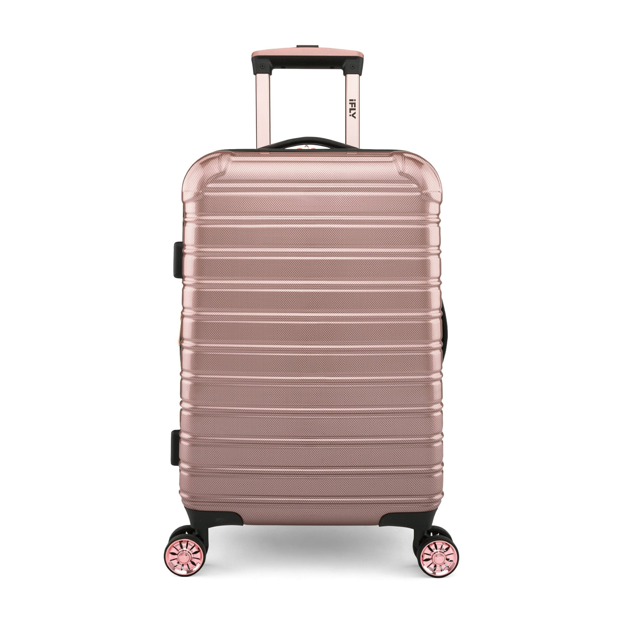 iFLY Hardside Fibertech Luggage 20" Carry-on Luggage, Rose Gold - Walmart.com | Walmart (US)